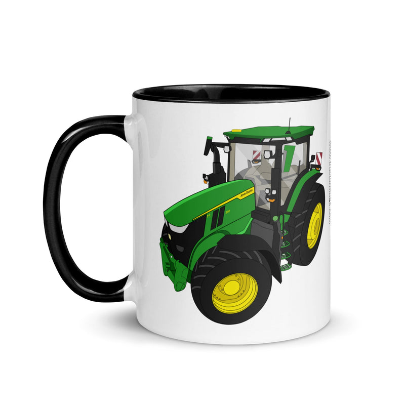 The Tractors Mugs Store John Deere 7R 350 auto powr Mug with Color Inside Quality Farmers Merch