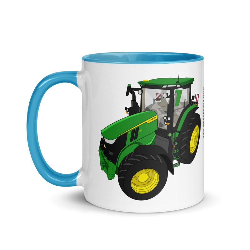 The Tractors Mugs Store John Deere 7R 350 auto powr Mug with Color Inside Quality Farmers Merch