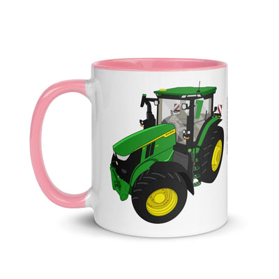 The Tractors Mugs Store John Deere 7R 350 auto powr Mug with Color Inside Quality Farmers Merch