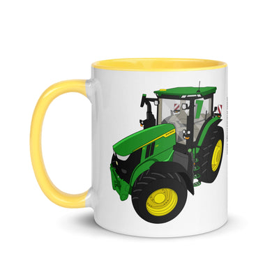 The Tractors Mugs Store John Deere 7R 350 auto powr Mug with Color Inside Quality Farmers Merch