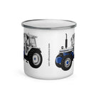 The Tractors Mugs Store Ford 7810 Jubilee Edition SilverTractor Enamel Mug Quality Farmers Merch