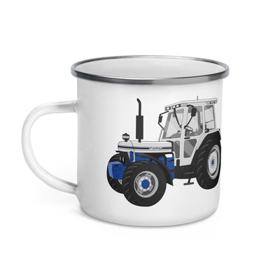 The Tractors Mugs Store Jubilee Edition Silver Tractor Enamel Mug Quality Farmers Merch