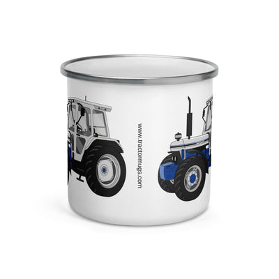 The Tractors Mugs Store Jubilee Edition Silver Tractor Enamel Mug Quality Farmers Merch