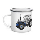 The Tractors Mugs Store Ford 7810 Jubilee Edition SilverTractor Enamel Mug Quality Farmers Merch