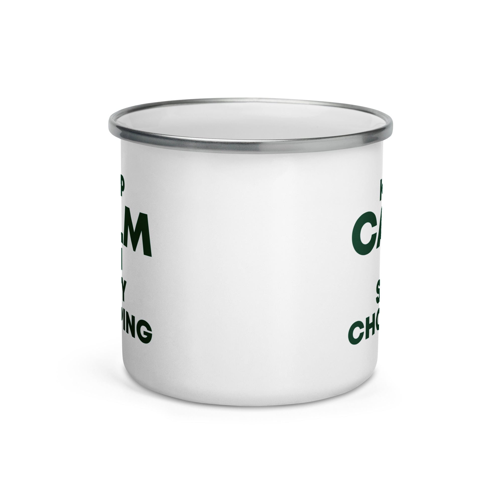 The Tractors Mugs Store KEEP CALM and STAY CHOPPING Enamel Mug Quality Farmers Merch