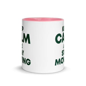 The Tractors Mugs Store KEEP CALM and STAY MOWING Mug with Color Inside Quality Farmers Merch
