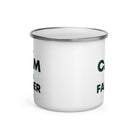 The Tractors Mugs Store KEEP CALM be a FARMER  Enamel Mug Quality Farmers Merch