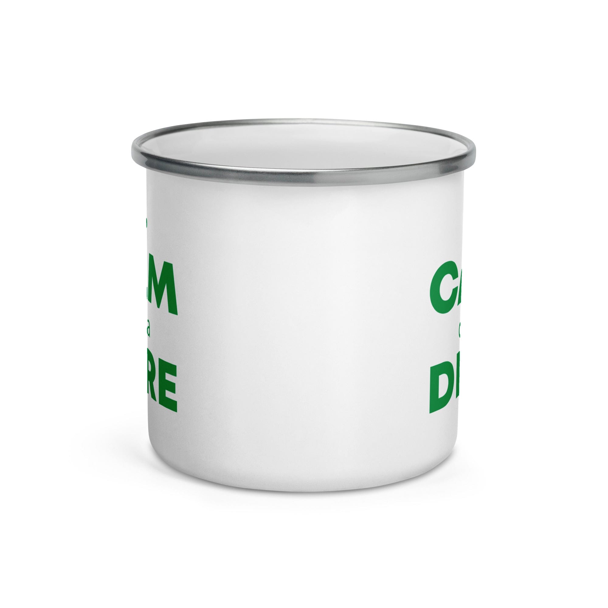 The Tractors Mugs Store KEEP CALM drive a DEERE Enamel Mug Quality Farmers Merch