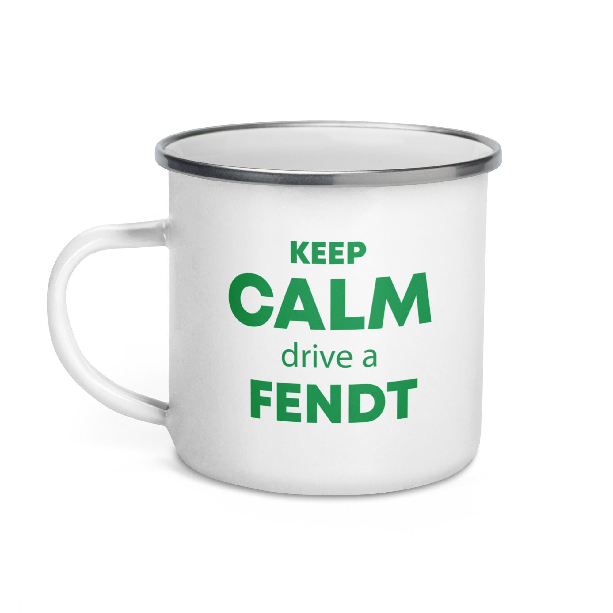 The Tractors Mugs Store KEEP CALM drive a FENDT Enamel Mug Quality Farmers Merch