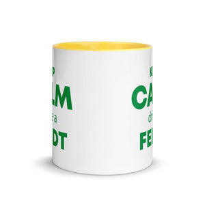 The Tractors Mugs Store KEEP CALM drive a FENDT Mug with Color Inside Quality Farmers Merch