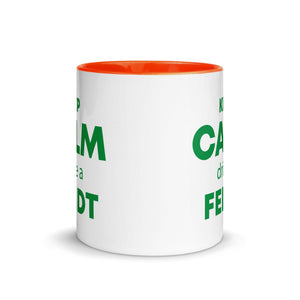 The Tractors Mugs Store KEEP CALM drive a FENDT Mug with Color Inside Quality Farmers Merch