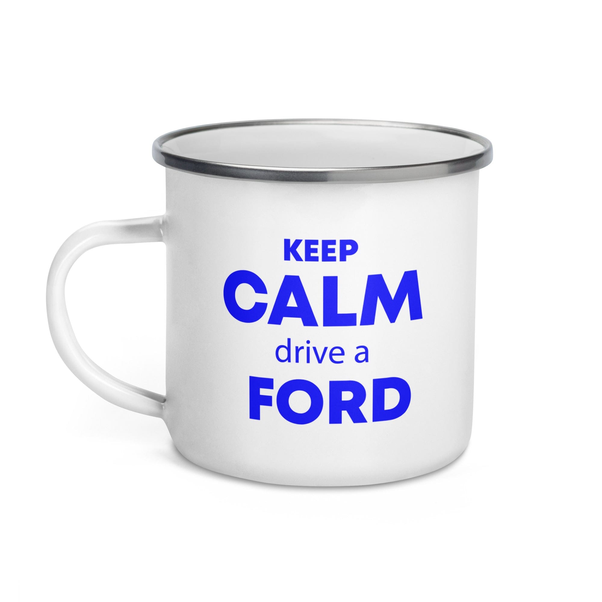 The Tractors Mugs Store KEEP CALM drive a FORD Enamel Mug Quality Farmers Merch