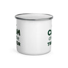 The Tractors Mugs Store KEEP CALM drive the TRACTOR  Enamel Mug Quality Farmers Merch