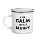 The Tractors Mugs Store KEEP CALM spread SLURRY Enamel Mug Quality Farmers Merch