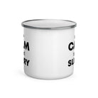 The Tractors Mugs Store KEEP CALM spread SLURRY Enamel Mug Quality Farmers Merch