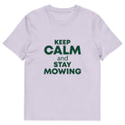 The Tractors Mugs Store Lavender / S KEEP CALM and STAY MOWING Unisex organic cotton t-shirt Quality Farmers Merch