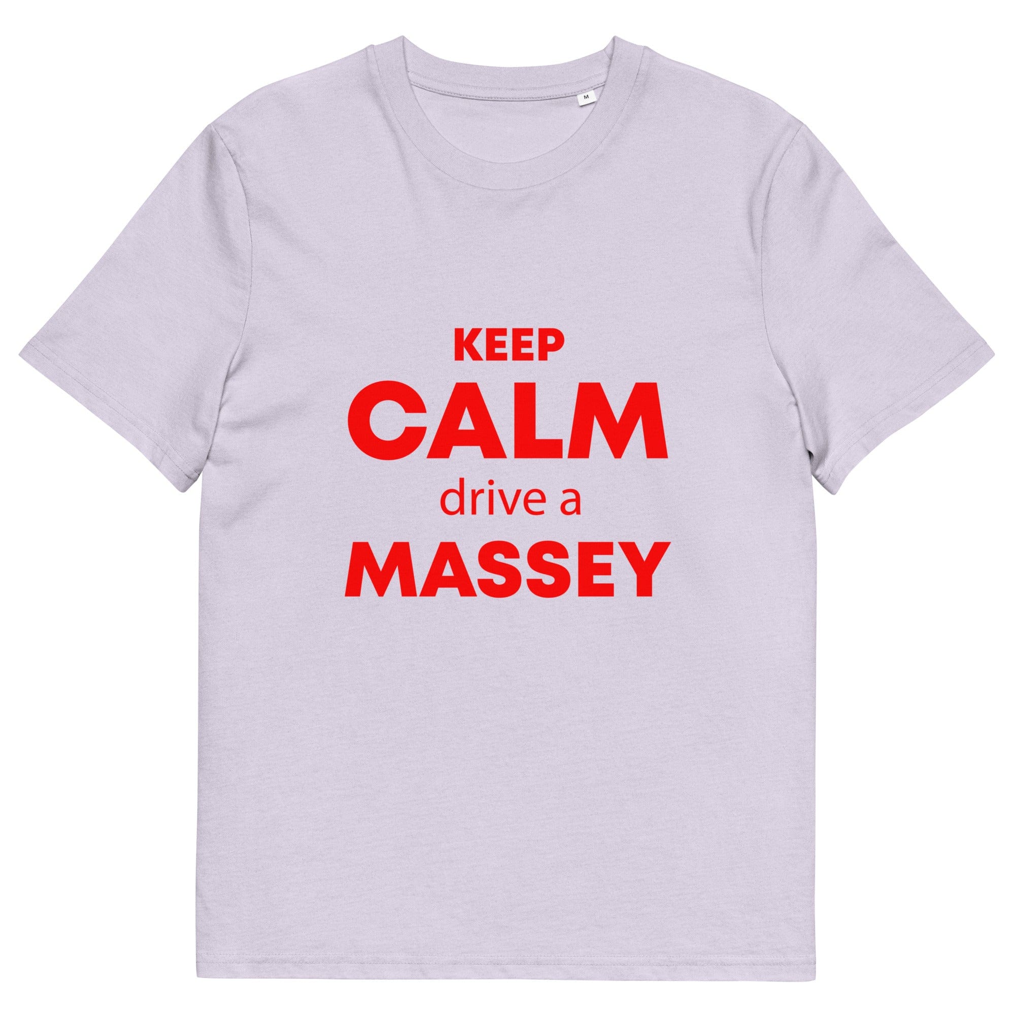 The Tractors Mugs Store Lavender / S KEEP CALM drive a MASSEY Unisex organic cotton t-shirt Quality Farmers Merch