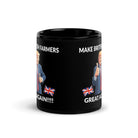 The Tractors Mugs Store Make British Farmers Great Again Black Glossy Mug Quality Farmers Merch