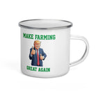 The Tractors Mugs Store Make Farming Great Again Enamel Mug Quality Farmers Merch