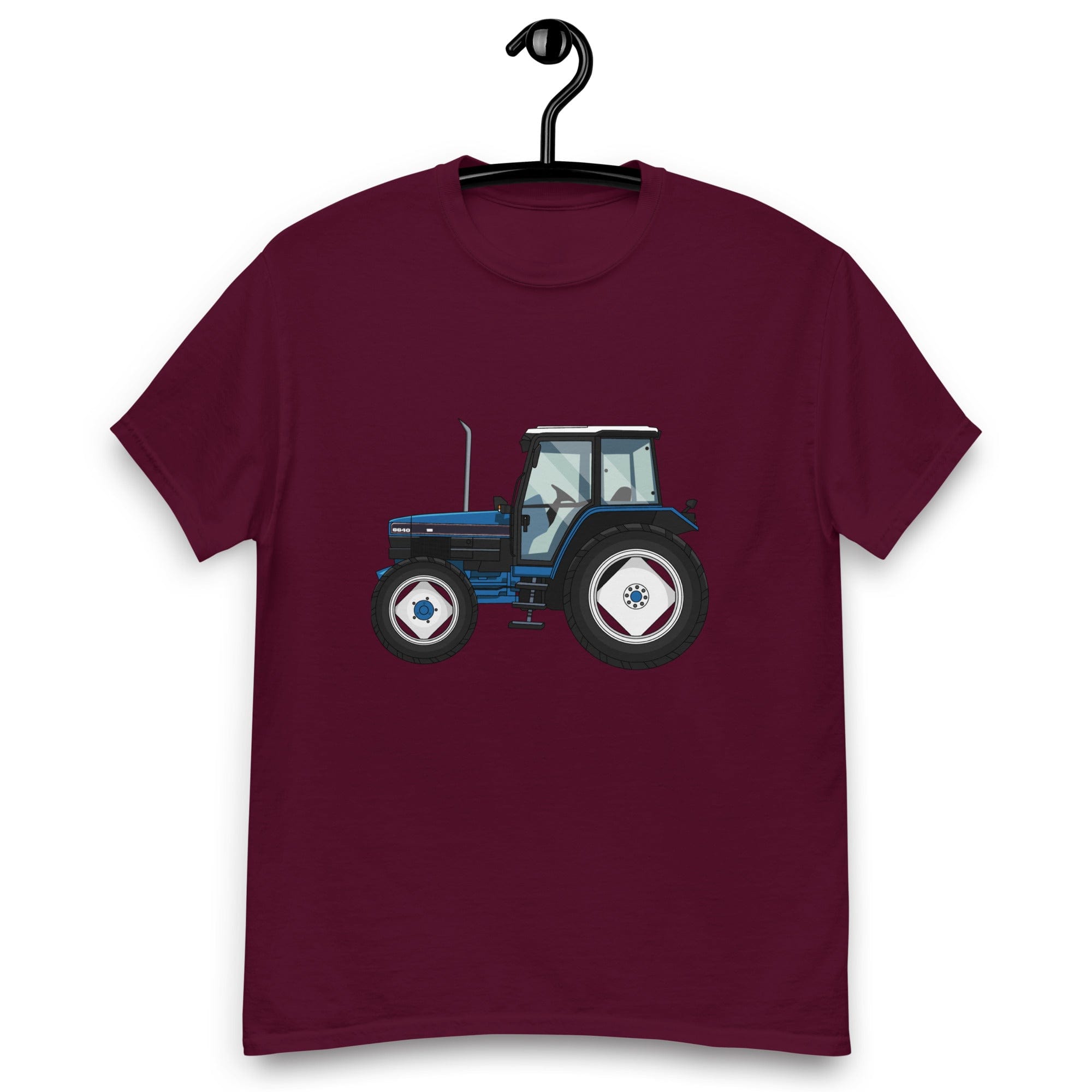 The Tractors Mugs Store Maroon / S Ford 6640 Unisex Classic Tee Quality Farmers Merch