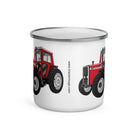 The Tractors Mugs Store Massey 590 4WD Enamel Mug Quality Farmers Merch