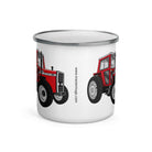 The Tractors Mugs Store Massey 590 4WD Enamel Mug Quality Farmers Merch