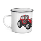 The Tractors Mugs Store Massey 590 4WD Enamel Mug Quality Farmers Merch