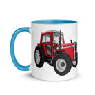 The Tractors Mugs Store Massey 590 4WD Mug with Color Inside Quality Farmers Merch