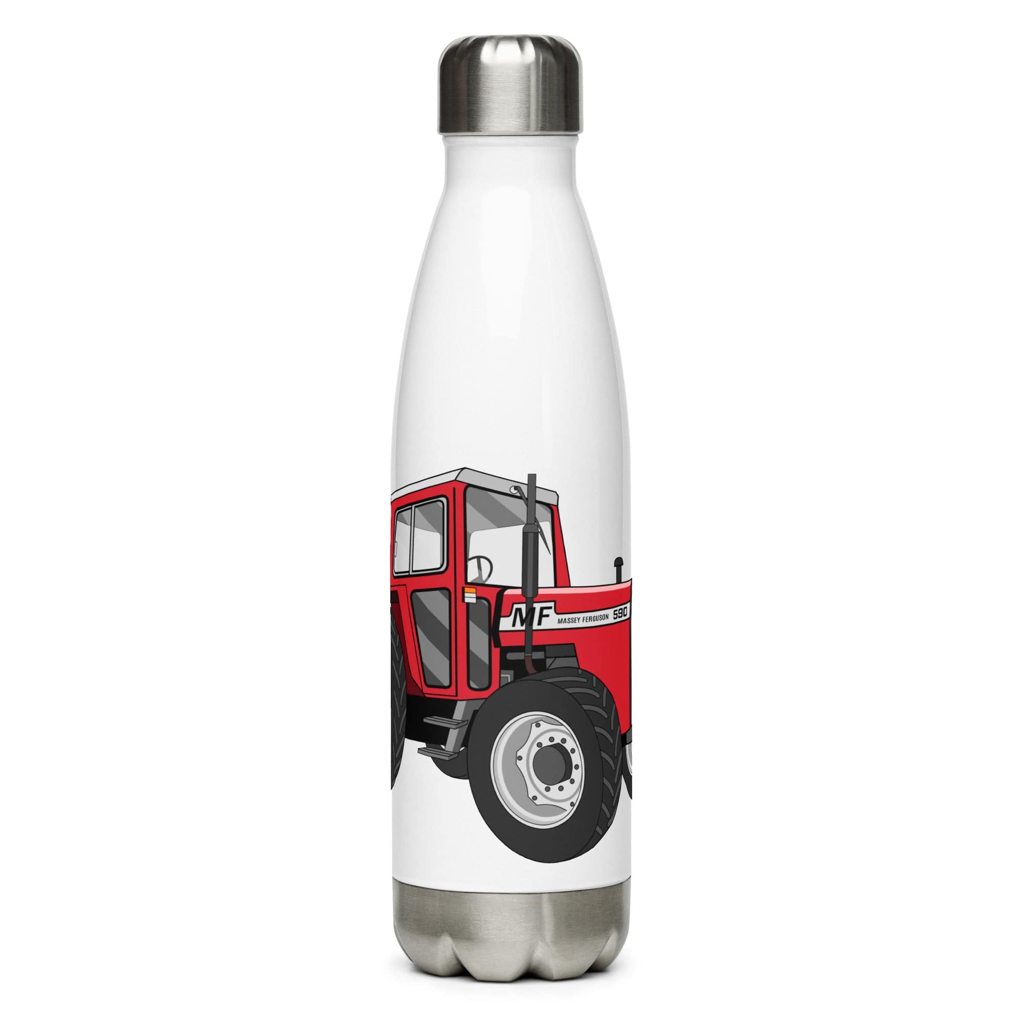 The Tractors Mugs Store Massey 590 4WD Stainless steel water bottle Quality Farmers Merch