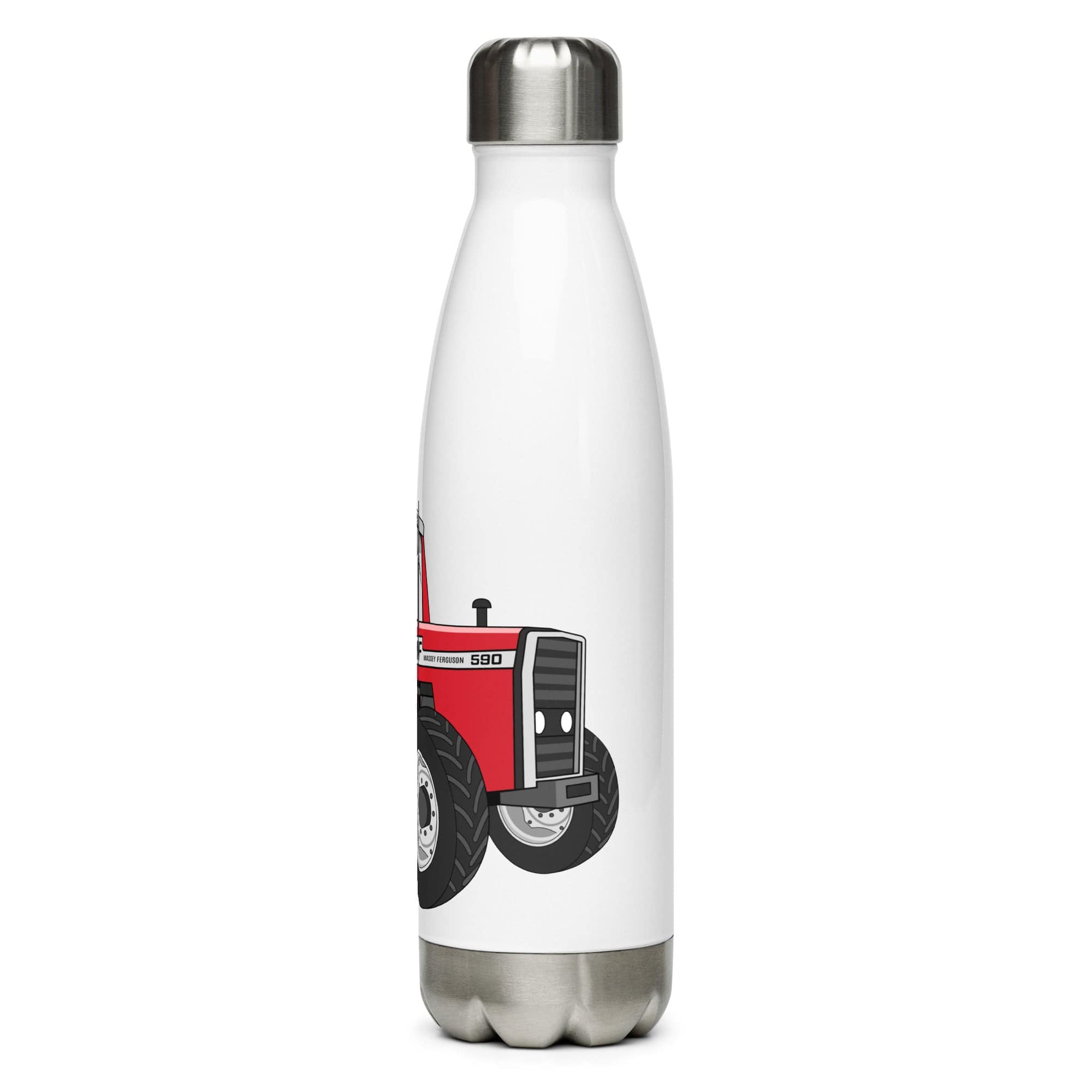 The Tractors Mugs Store Massey 590 4WD Stainless steel water bottle Quality Farmers Merch