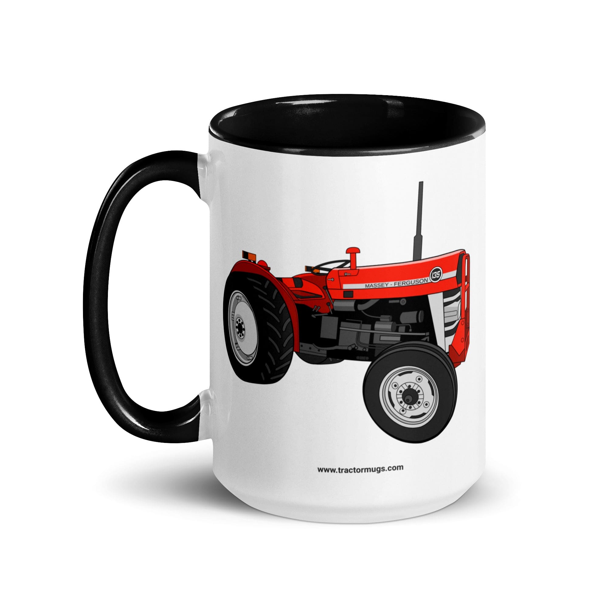 The Tractors Mugs Store Massey Ferguson 135 | Mug with Color Inside Quality Farmers Merch