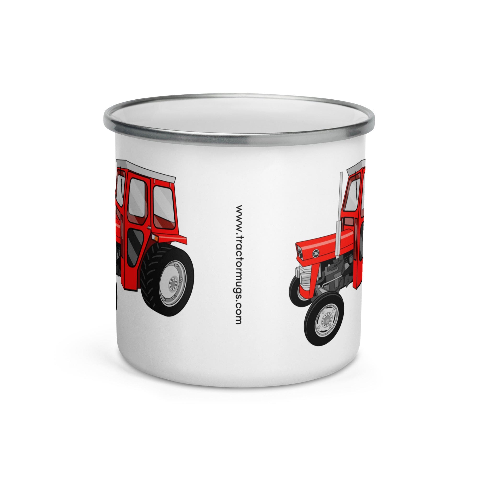 The Tractors Mugs Store Massey Ferguson 135 with cab | Enamel Mug Quality Farmers Merch