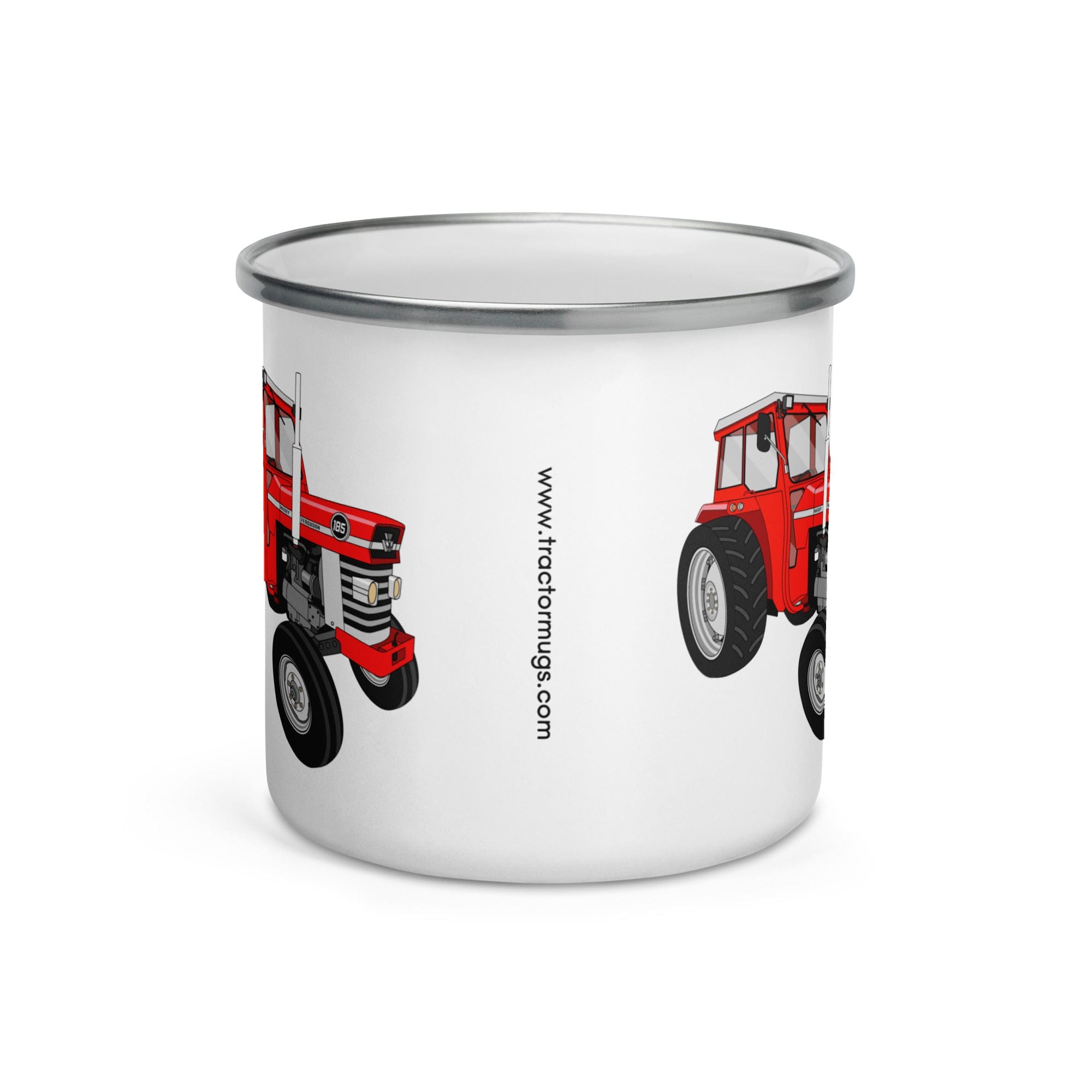 The Tractors Mugs Store Massey Ferguson 185 | Enamel Mug Quality Farmers Merch