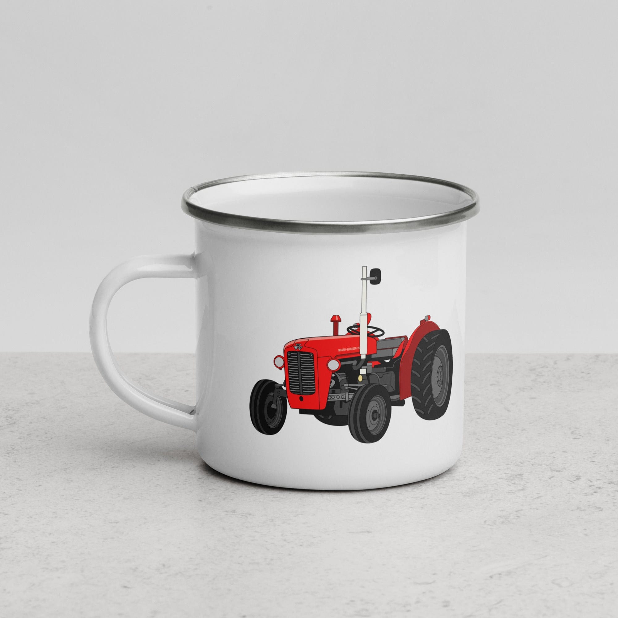 The Tractors Mugs Store Massey Ferguson 35X  Enamel Mug Quality Farmers Merch