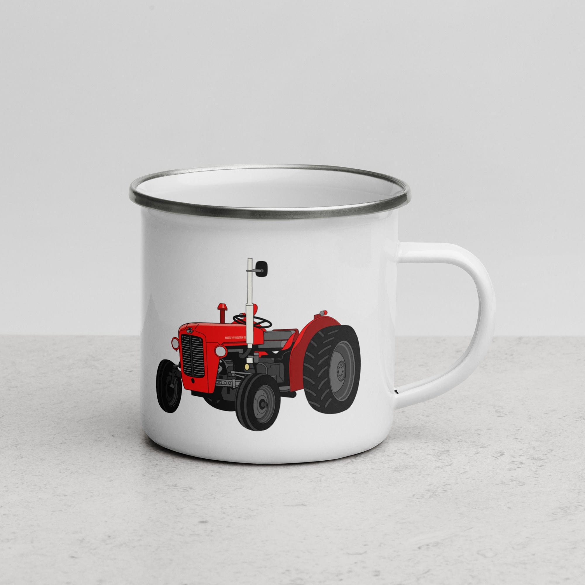 The Tractors Mugs Store Massey Ferguson 35X Enamel Mug Quality Farmers Merch