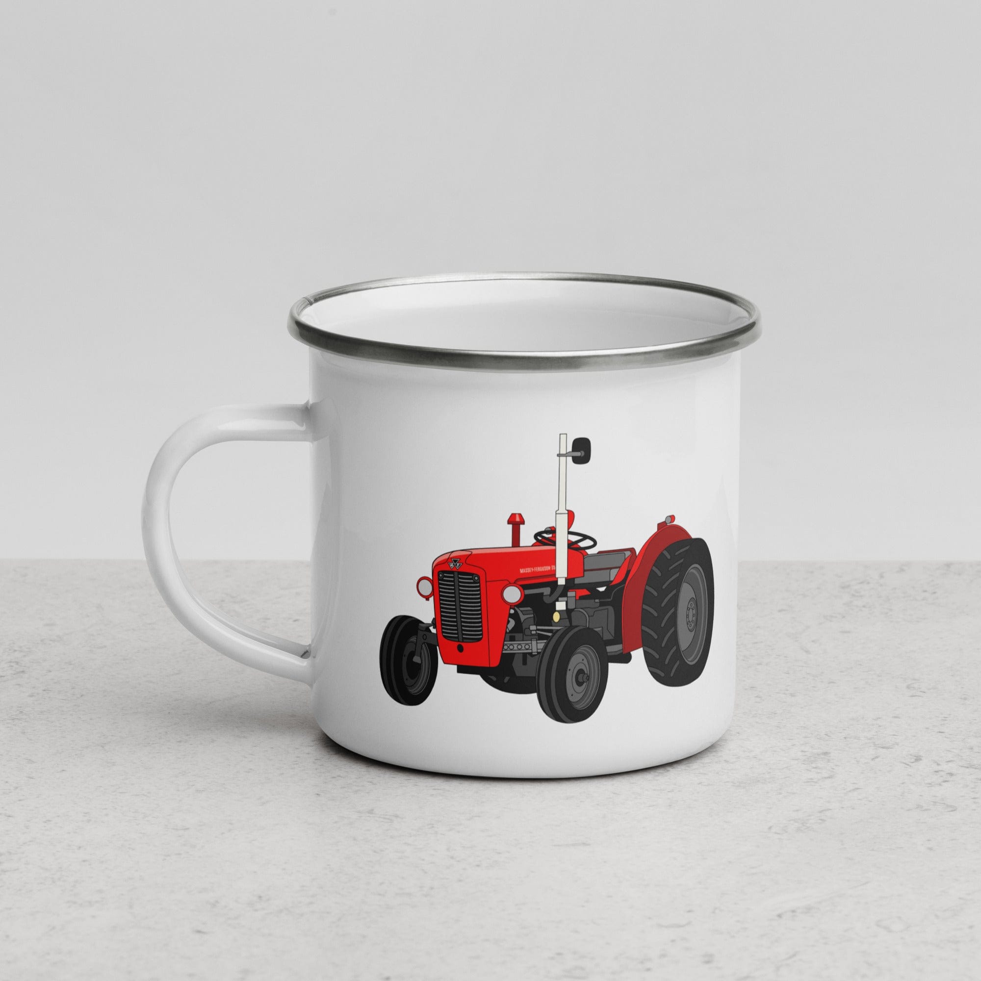 The Tractors Mugs Store Massey Ferguson 35X Enamel Mug Quality Farmers Merch