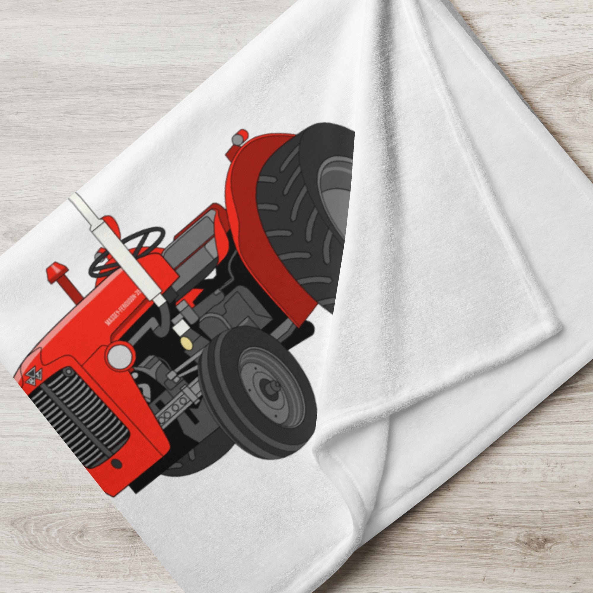 The Tractors Mugs Store Massey Ferguson 35X Throw Blanket Quality Farmers Merch