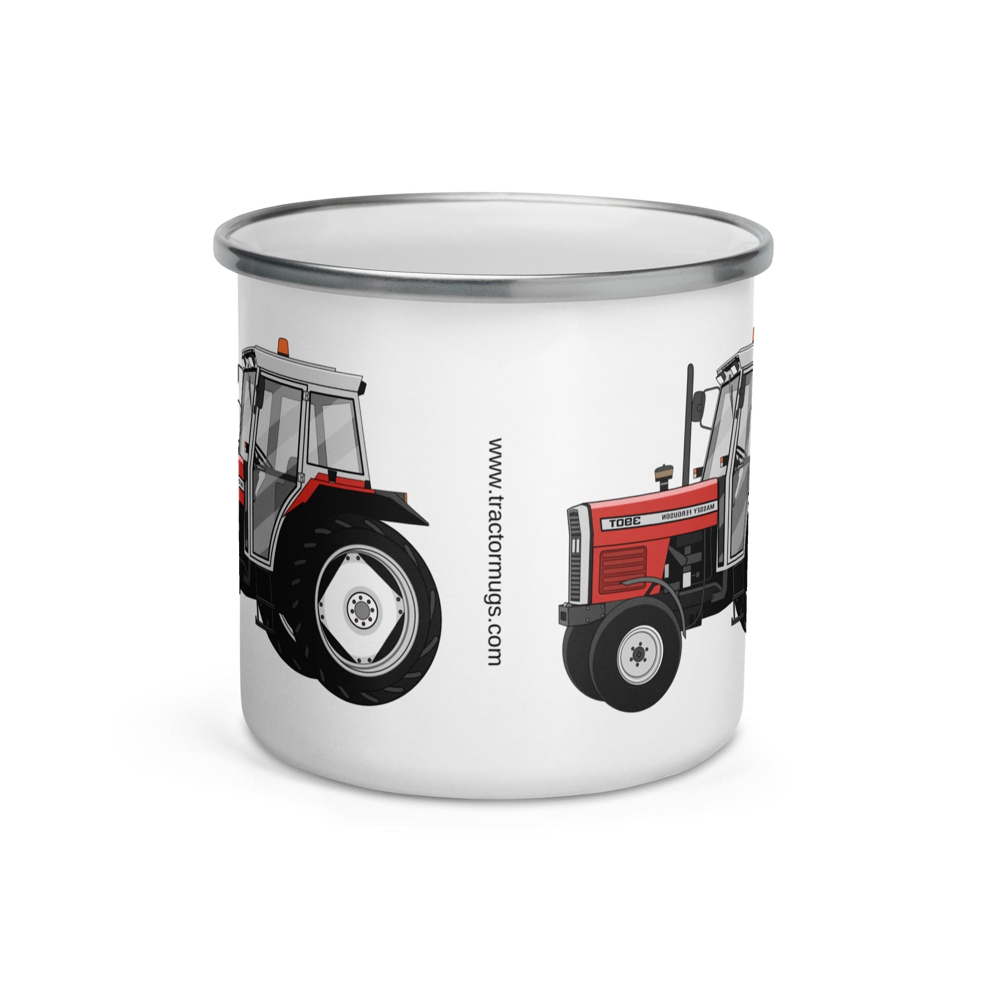 The Tractors Mugs Store Massey Ferguson 390T Enamel Mug Quality Farmers Merch