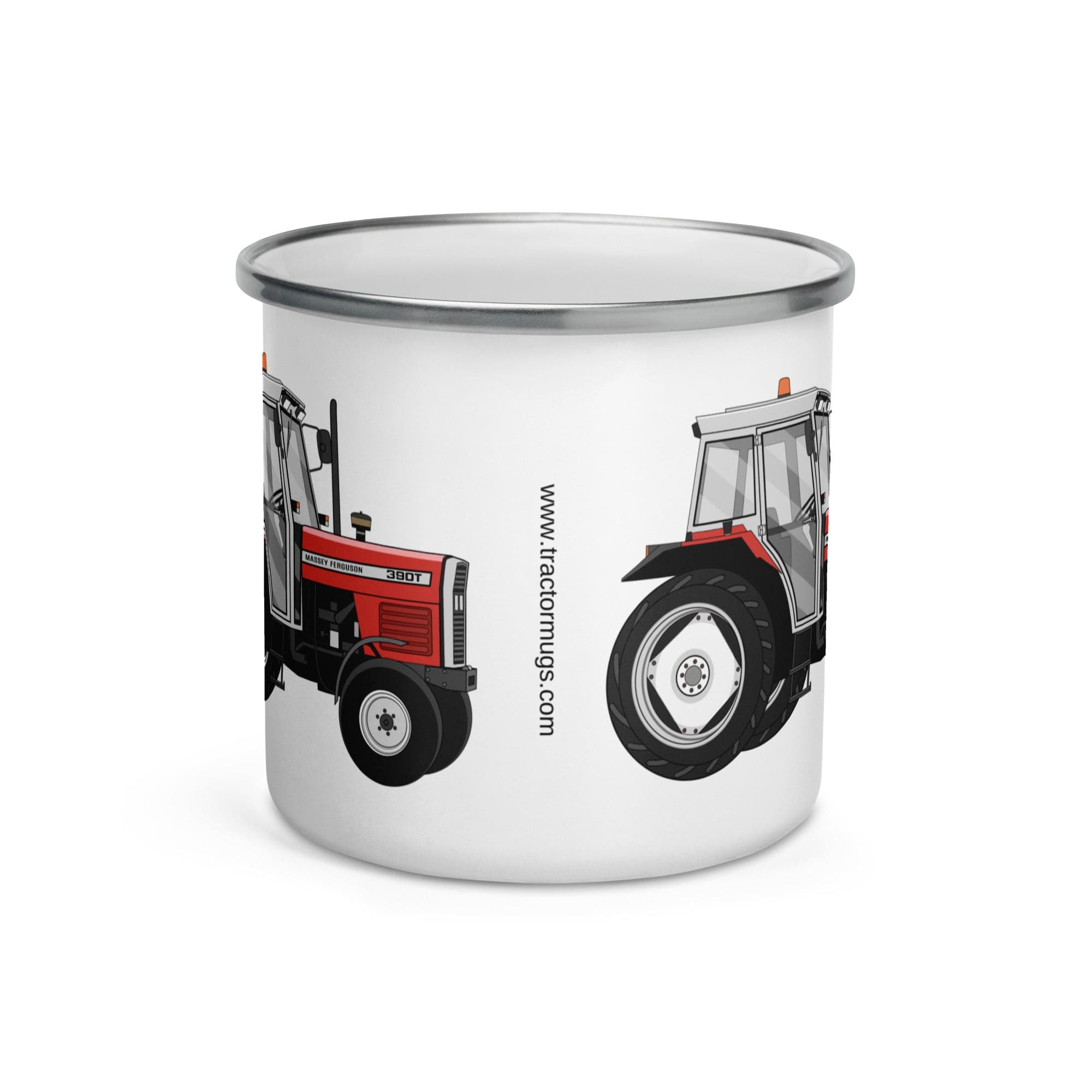 The Tractors Mugs Store Massey Ferguson 390T Enamel Mug Quality Farmers Merch