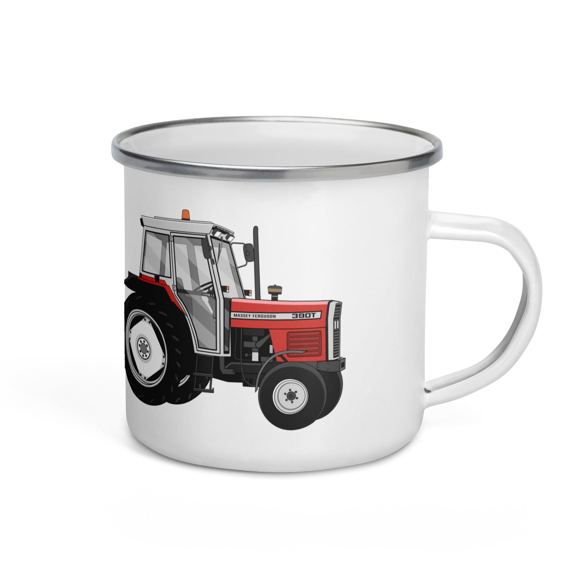 The Tractors Mugs Store Massey Ferguson 390T Enamel Mug Quality Farmers Merch