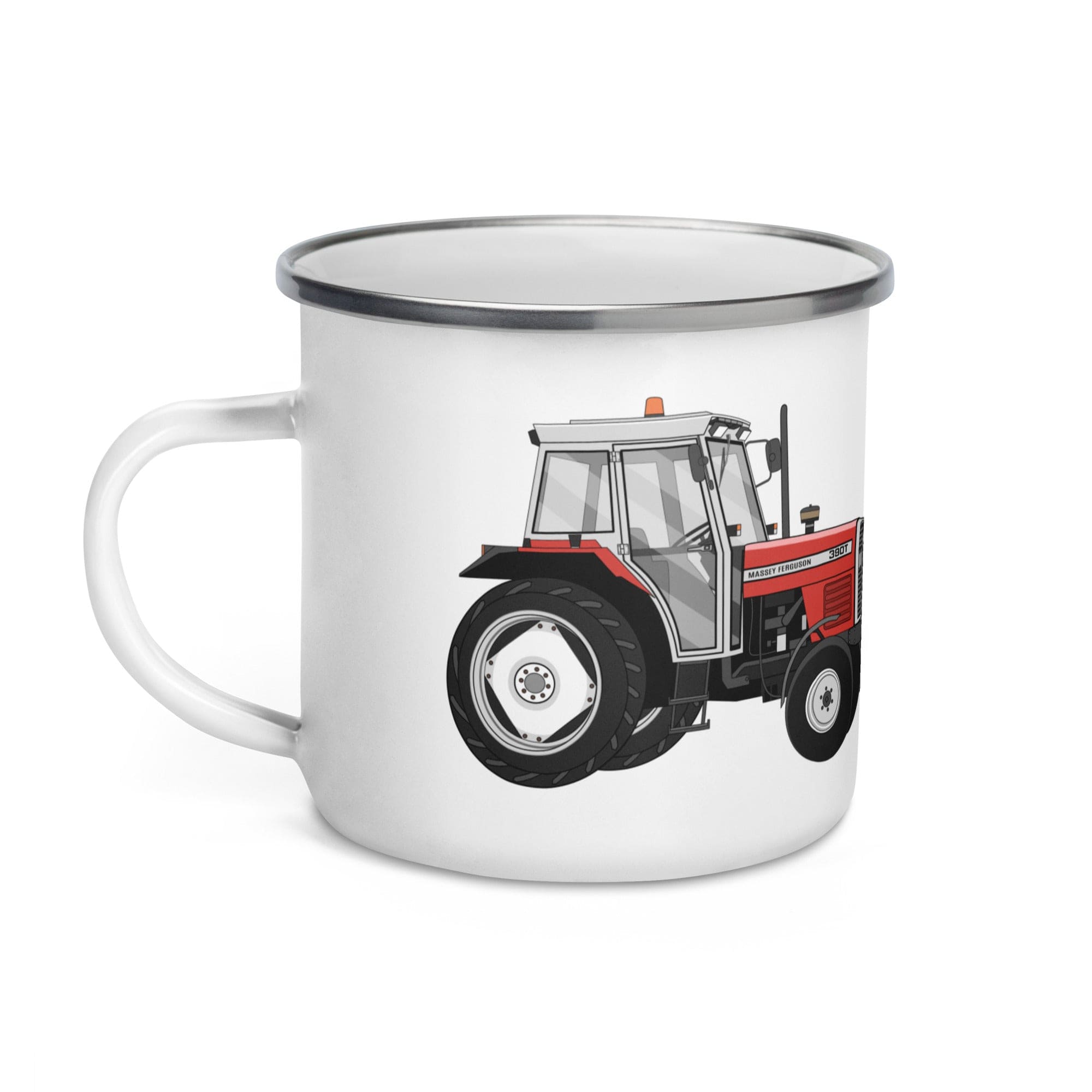 The Tractors Mugs Store Massey Ferguson 390T Enamel Mug Quality Farmers Merch