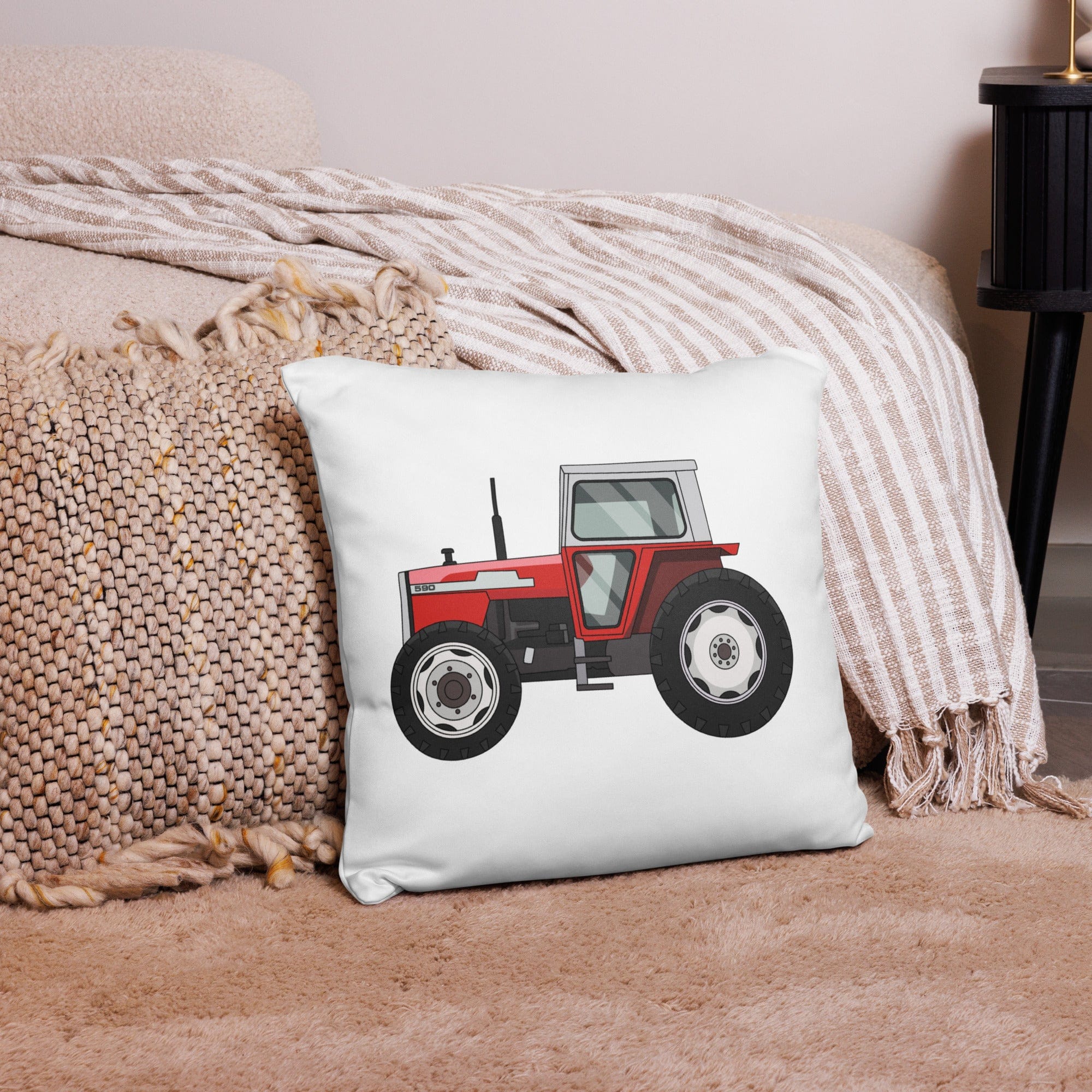 The Tractors Mugs Store Massey Ferguson 590 4WD Basic Pillow Quality Farmers Merch