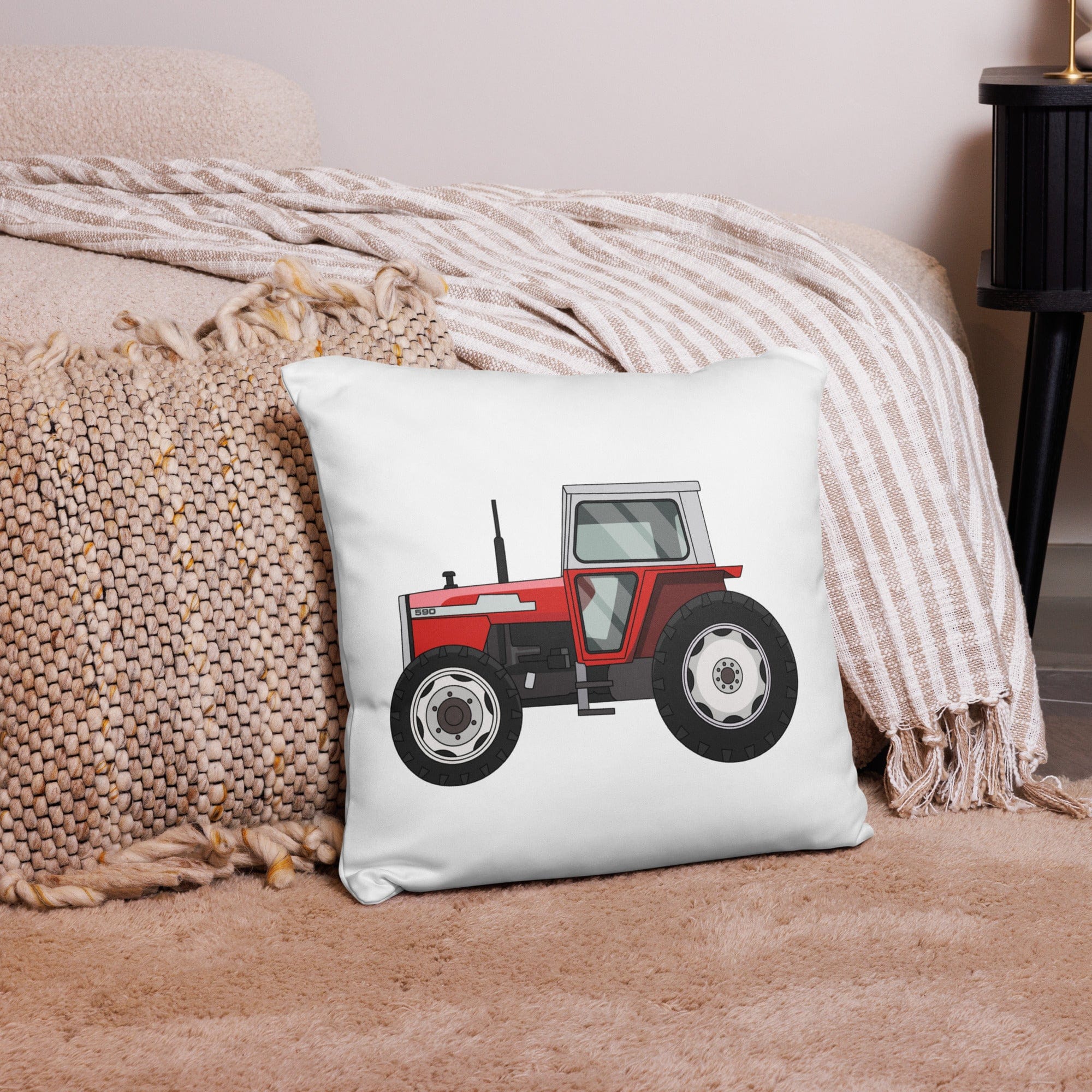 The Tractors Mugs Store Massey Ferguson 590 4WD Basic Pillow Quality Farmers Merch