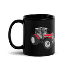 The Tractors Mugs Store Massey Ferguson 6180 Black Glossy Mug Quality Farmers Merch