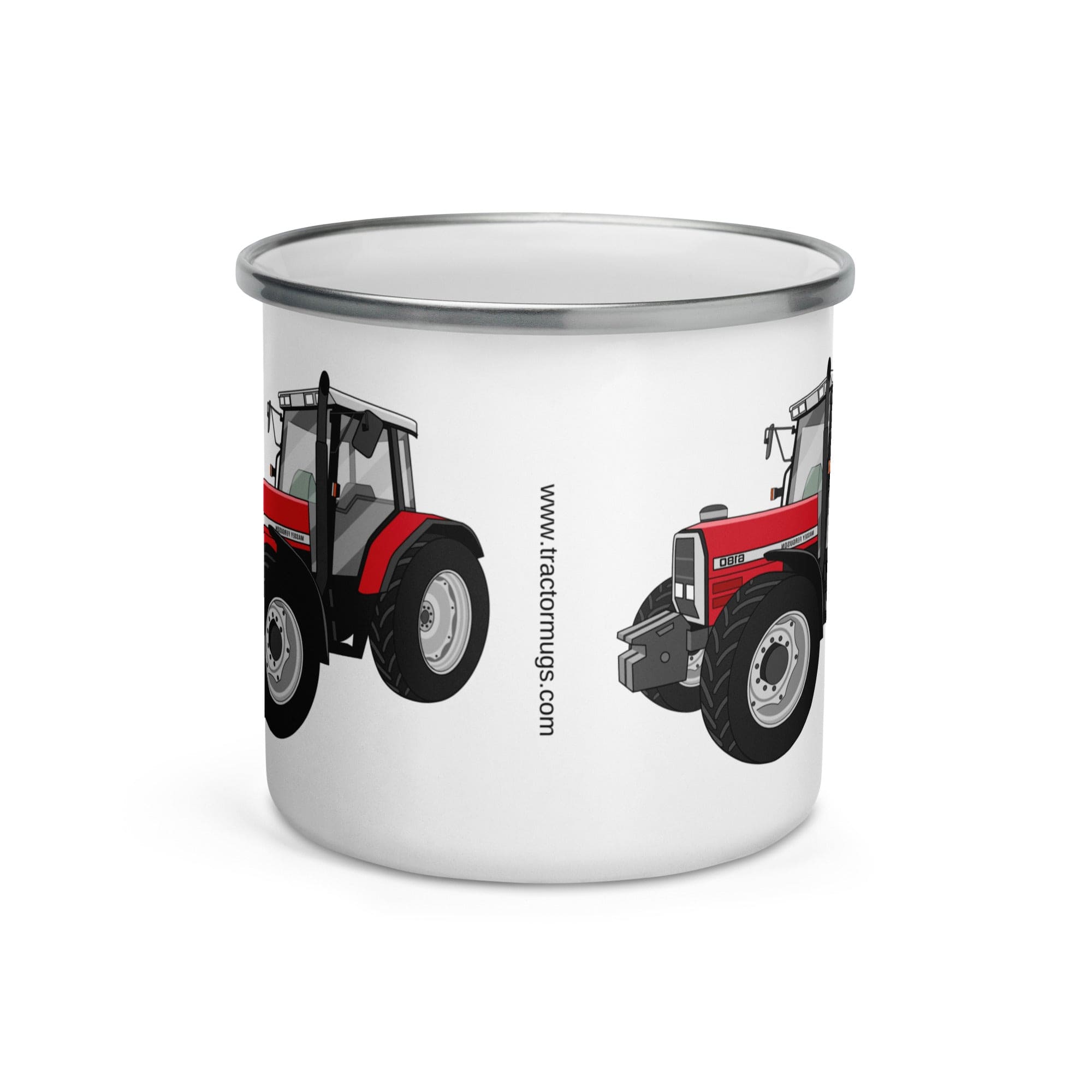 The Tractors Mugs Store Massey Ferguson 6180 Enamel Mug Quality Farmers Merch