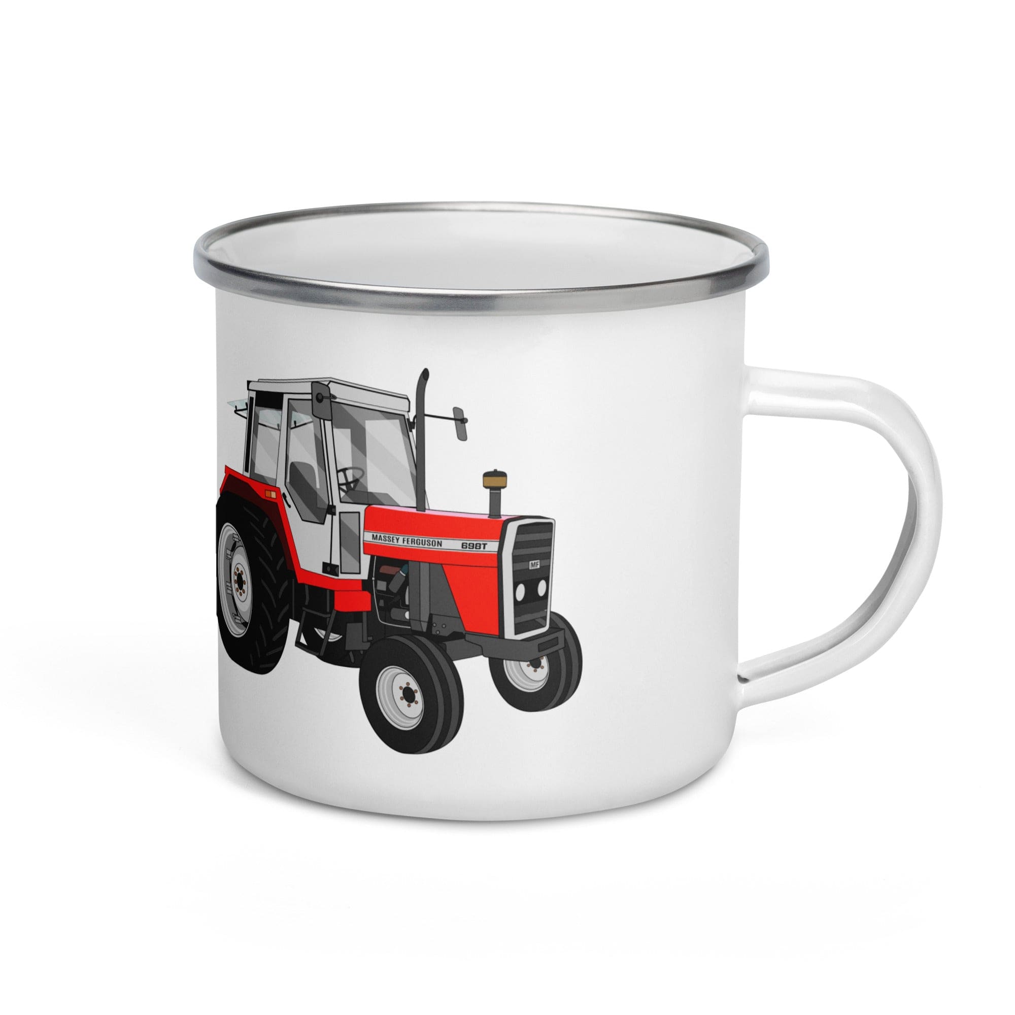 The Tractors Mugs Store Massey Ferguson 698T Enamel Mug Quality Farmers Merch