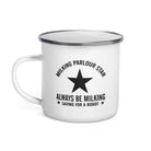 The Tractors Mugs Store Milking Parlour Star Enamel Mug Quality Farmers Merch