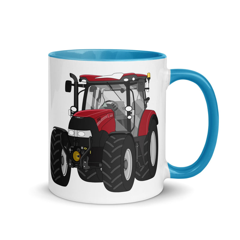 The Tractors Mugs Store Mug Blue Case IH Maxxum 150 Activedrive 8 Mug with Color Inside Quality Farmers Merch