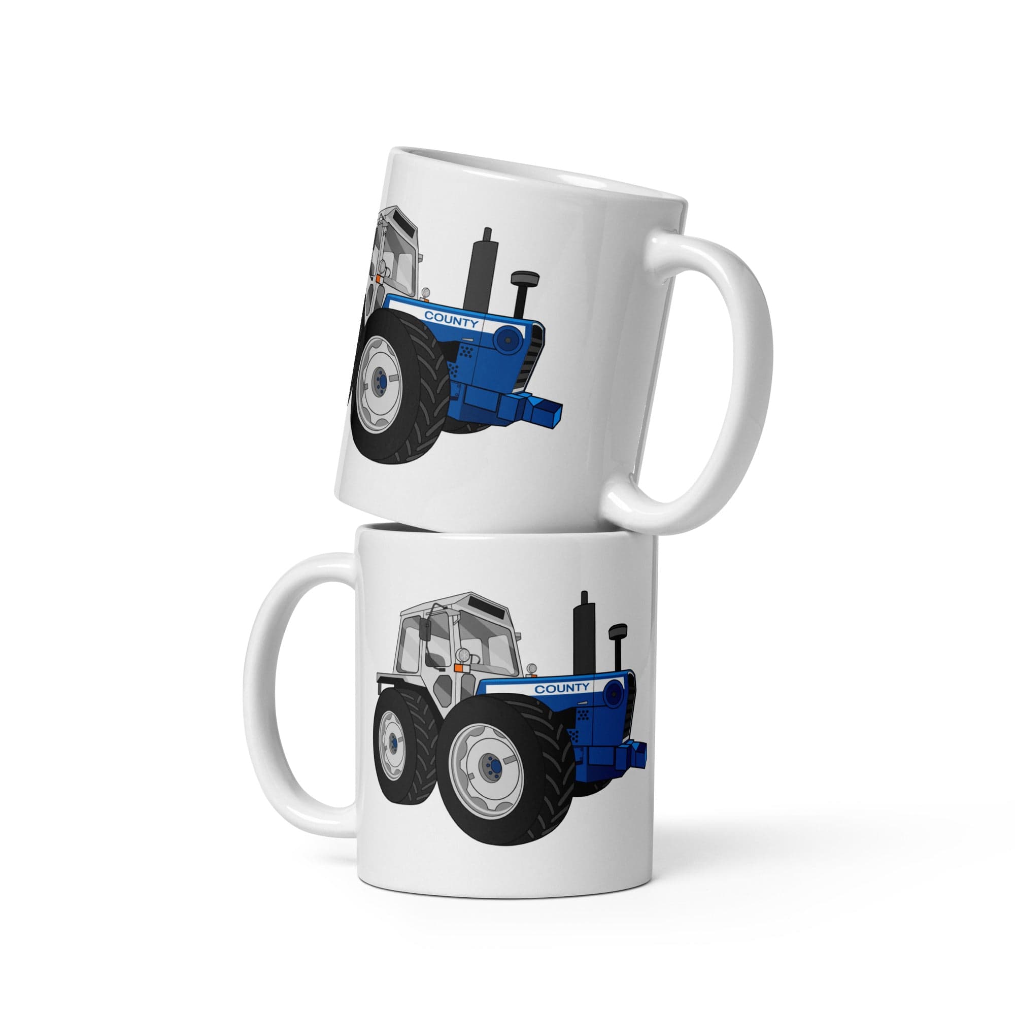 The Tractors Mugs Store Mug (White) County 1884 (1981)  White glossy mug Quality Farmers Merch