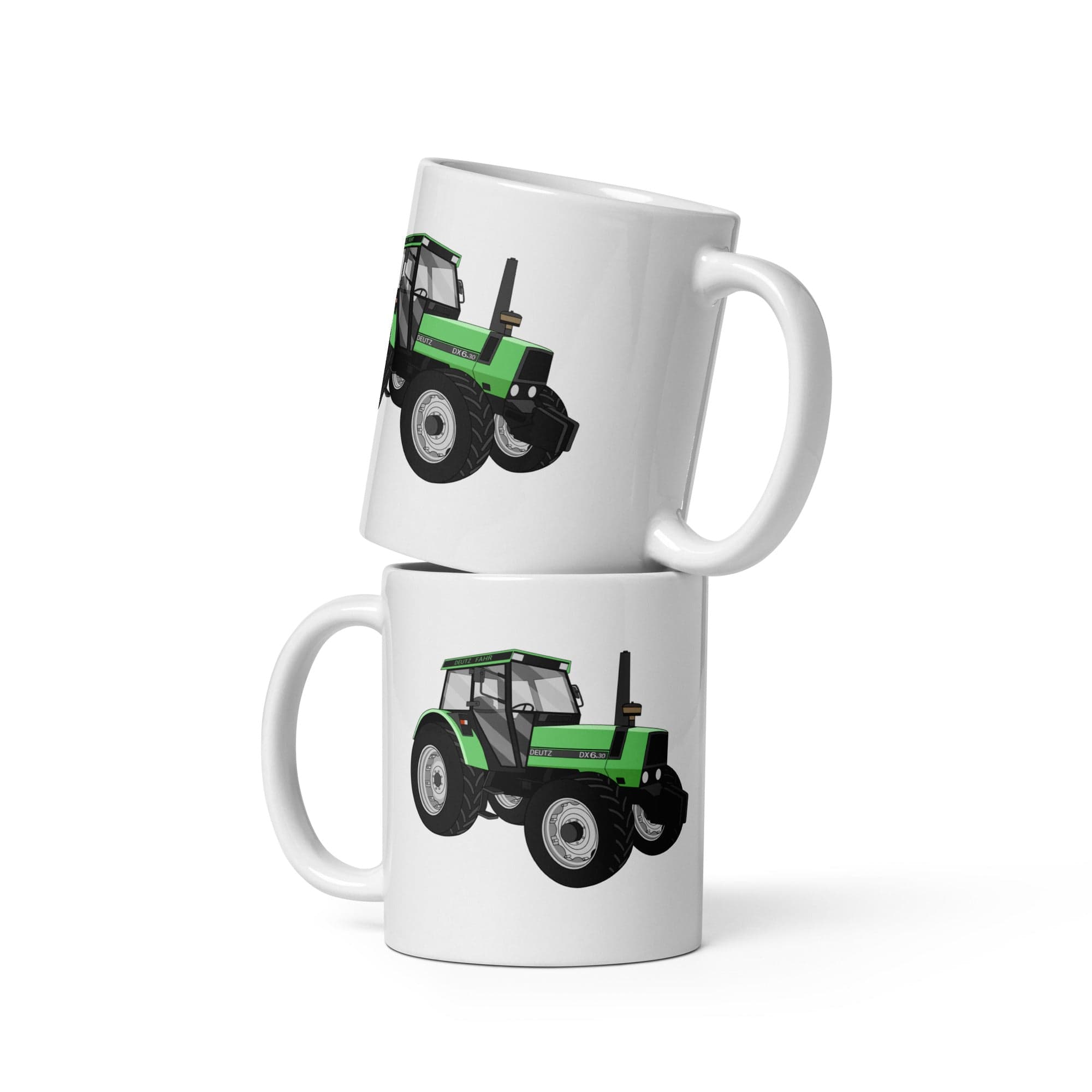 The Tractors Mugs Store Mug (White) Deutz Fahr DX 6.30 White glossy mug Quality Farmers Merch